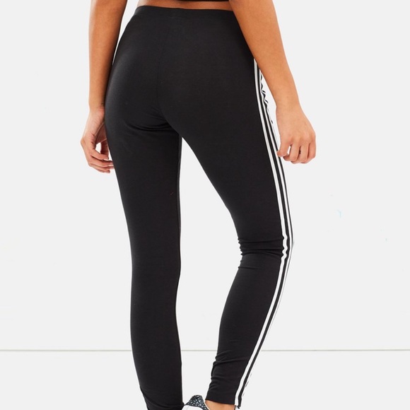 ADIDAS | 3 STRIPE BASIC SPORTY COTTON BASIC LEGGINGS HYPEBEAST - Picture 7 of 12